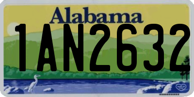 AL license plate 1AN2632