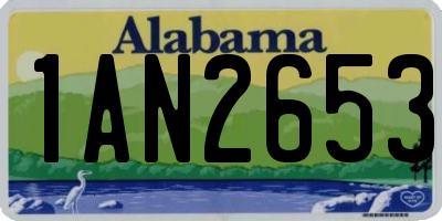 AL license plate 1AN2653