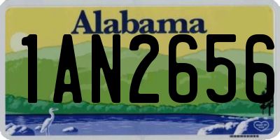 AL license plate 1AN2656