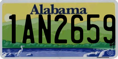 AL license plate 1AN2659