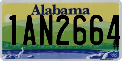 AL license plate 1AN2664