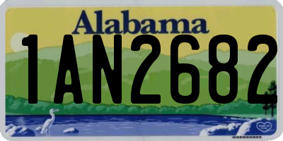 AL license plate 1AN2682