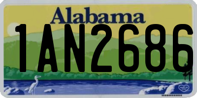 AL license plate 1AN2686