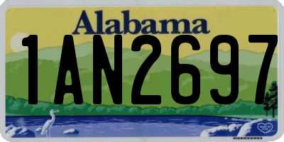 AL license plate 1AN2697