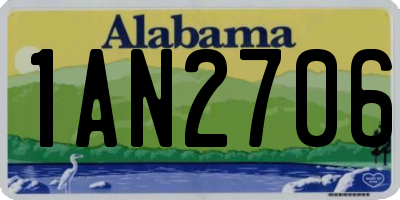 AL license plate 1AN2706