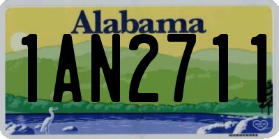 AL license plate 1AN2711