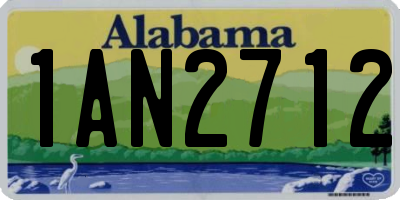 AL license plate 1AN2712