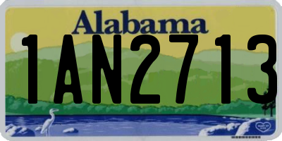 AL license plate 1AN2713