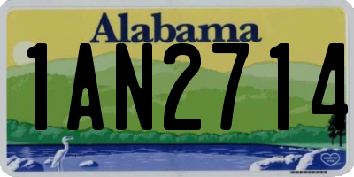 AL license plate 1AN2714