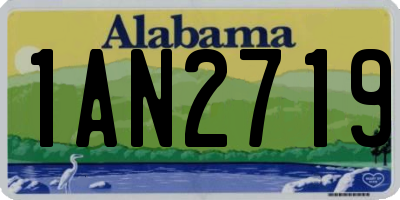 AL license plate 1AN2719