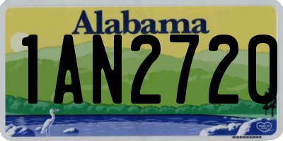 AL license plate 1AN2720