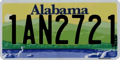 AL license plate 1AN2721
