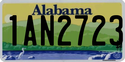 AL license plate 1AN2723