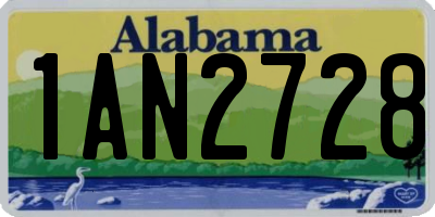 AL license plate 1AN2728