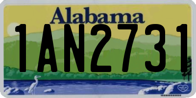AL license plate 1AN2731