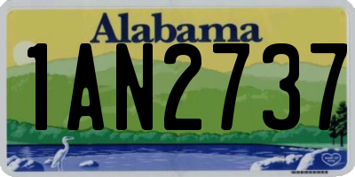 AL license plate 1AN2737