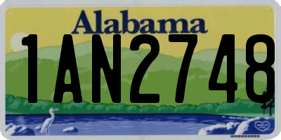 AL license plate 1AN2748