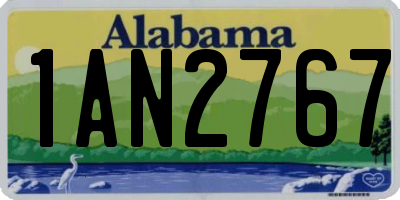 AL license plate 1AN2767