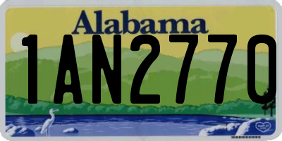 AL license plate 1AN2770