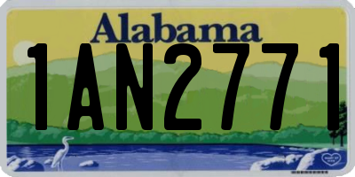 AL license plate 1AN2771