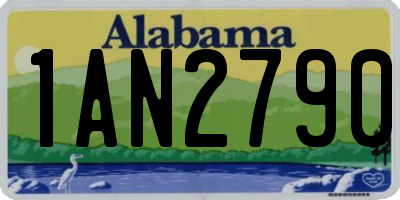 AL license plate 1AN2790