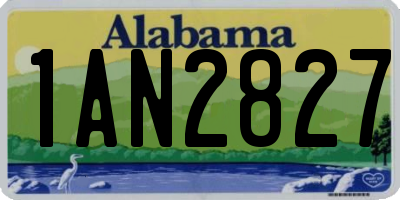 AL license plate 1AN2827