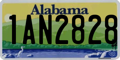 AL license plate 1AN2828