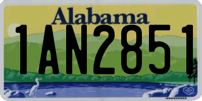 AL license plate 1AN2851