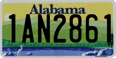 AL license plate 1AN2861
