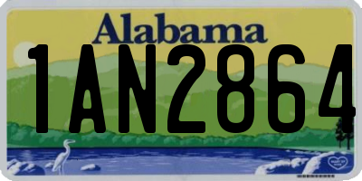 AL license plate 1AN2864