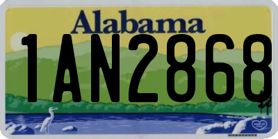 AL license plate 1AN2868