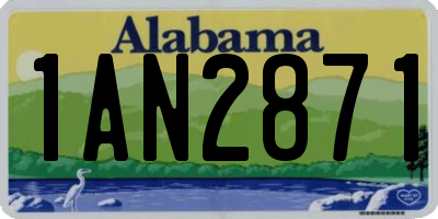 AL license plate 1AN2871