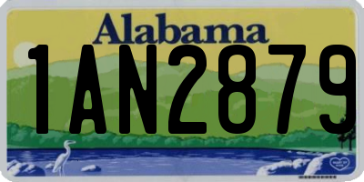 AL license plate 1AN2879