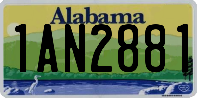 AL license plate 1AN2881