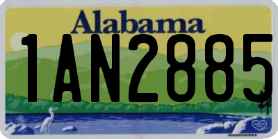 AL license plate 1AN2885