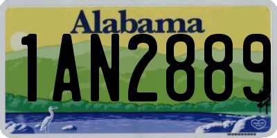AL license plate 1AN2889