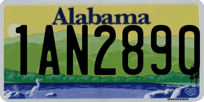 AL license plate 1AN2890