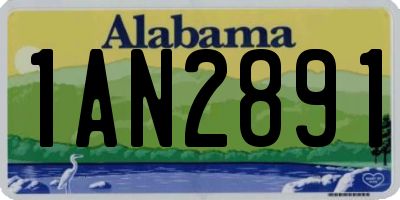 AL license plate 1AN2891