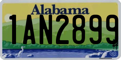 AL license plate 1AN2899