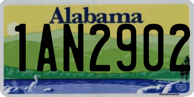 AL license plate 1AN2902