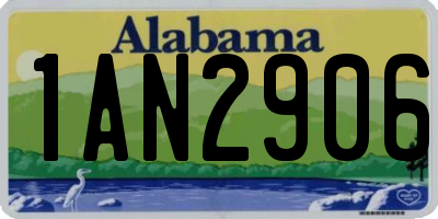 AL license plate 1AN2906