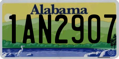 AL license plate 1AN2907