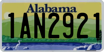 AL license plate 1AN2921