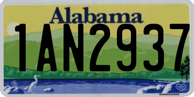 AL license plate 1AN2937