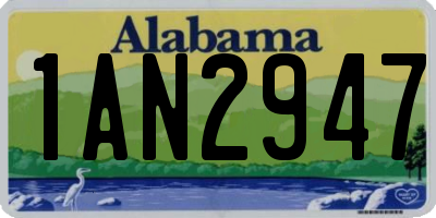 AL license plate 1AN2947