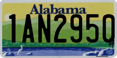 AL license plate 1AN2950