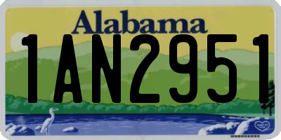 AL license plate 1AN2951