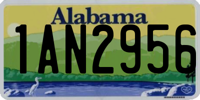 AL license plate 1AN2956