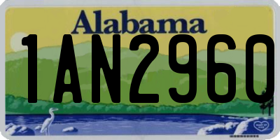AL license plate 1AN2960