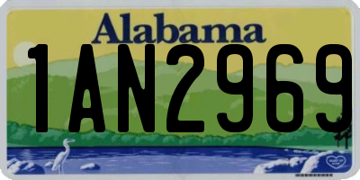 AL license plate 1AN2969